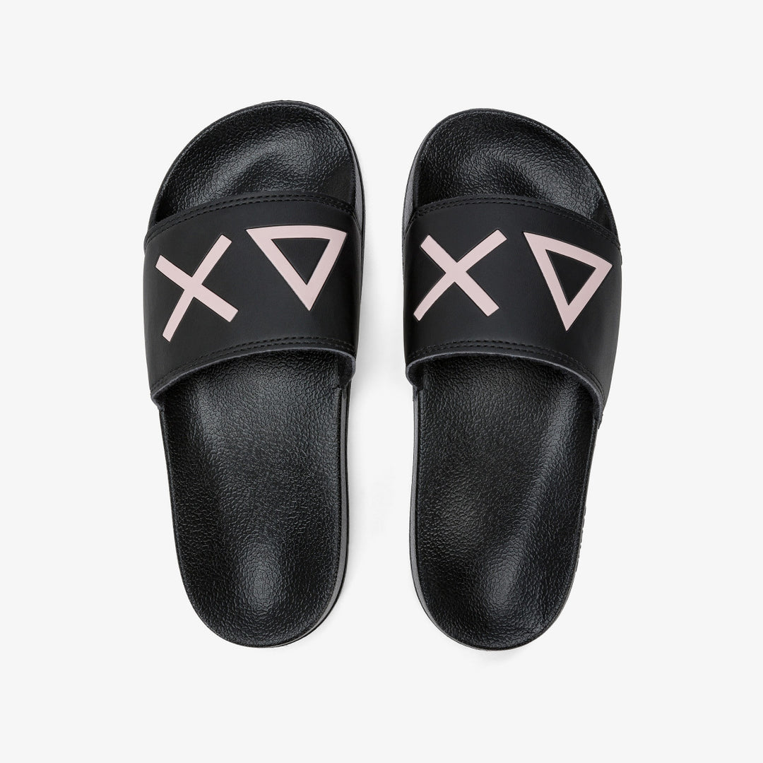Sun68 SLIPPERS LOGO X35204-11 NERO