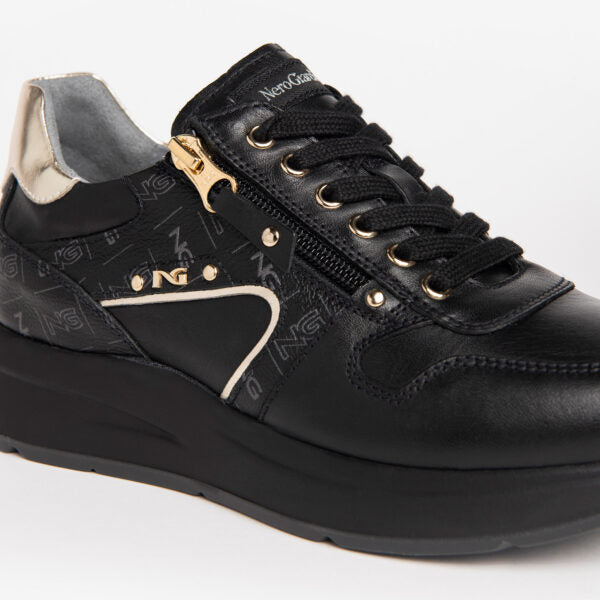 NERO GIARDINI I205220D 100 SNEAKER NERO DONNA Promenade