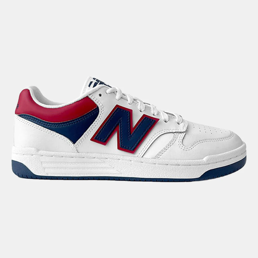 New Balance BB480LNR WHITE NAVY RED 480 Sneaker UOMO Promenade Promenade Calzature e Abbigliamento