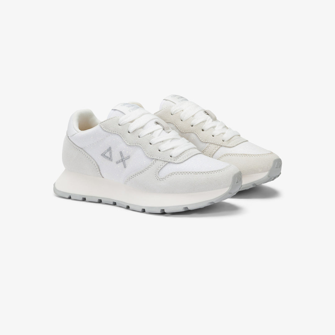 Sun68 ALLY GLITTER TEXTILE Z35203-01 BIANCO