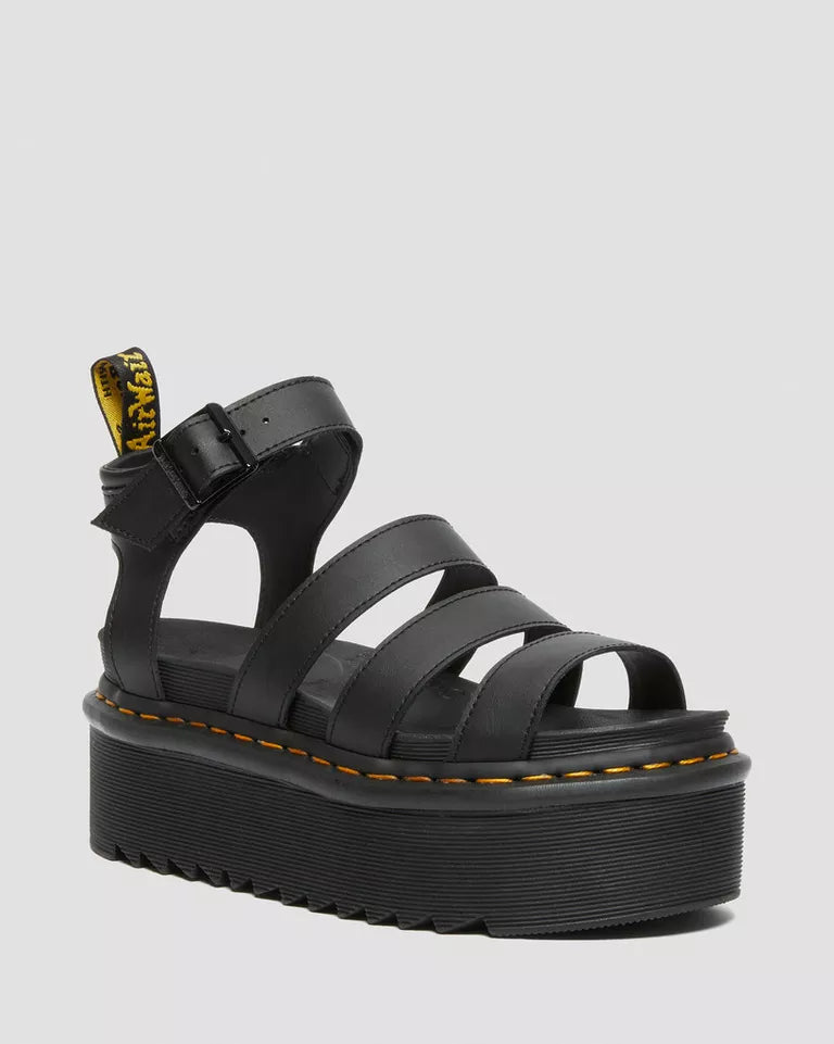 Dr. Martens 27296001 Blaire Quad sandalo gladiatore nero