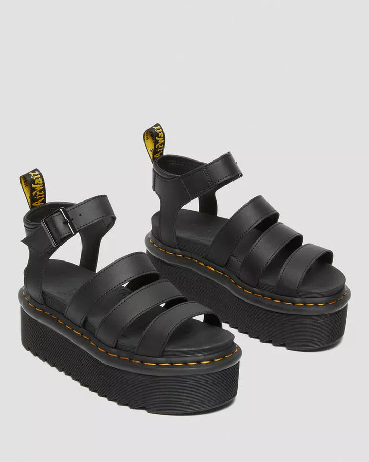 Dr. Martens 27296001 Blaire Quad sandalo gladiatore nero