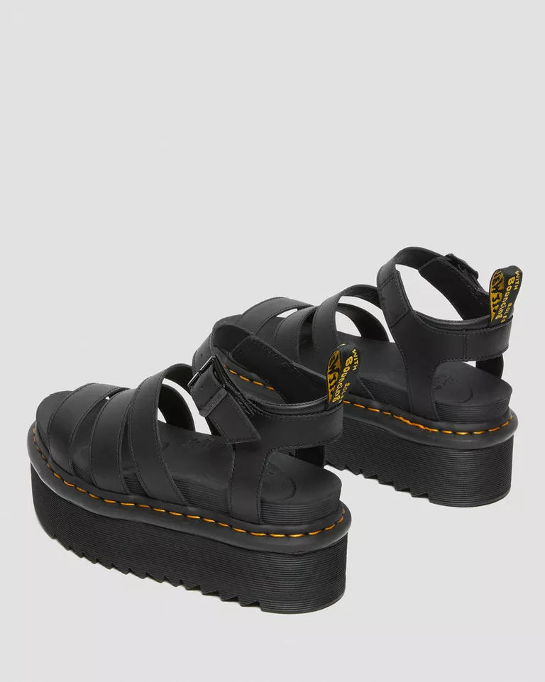 Dr. Martens 27296001 Blaire Quad sandalo gladiatore nero