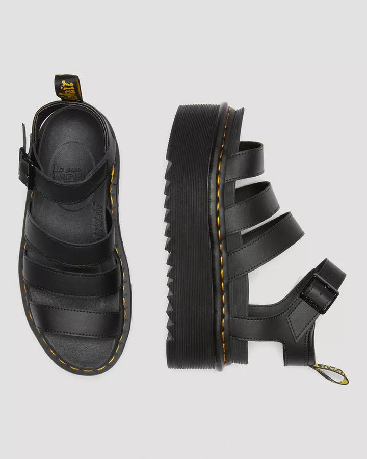 Dr. Martens 27296001 Blaire Quad sandalo gladiatore nero
