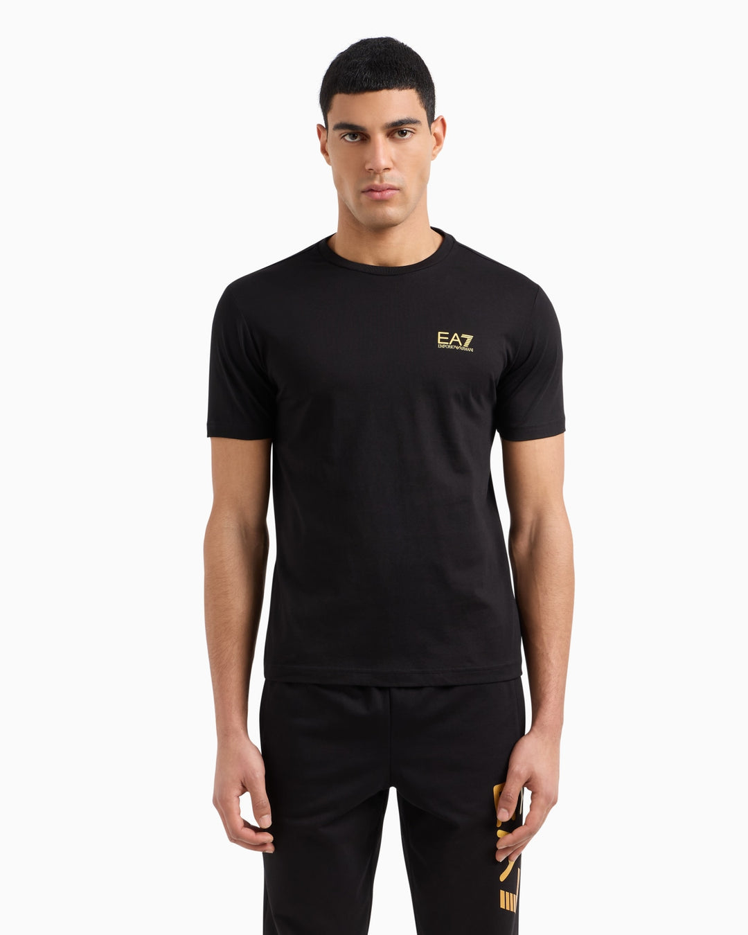 EA7 Man Armani T-SHIRT 8NPT25-0208 BLACK ORO
