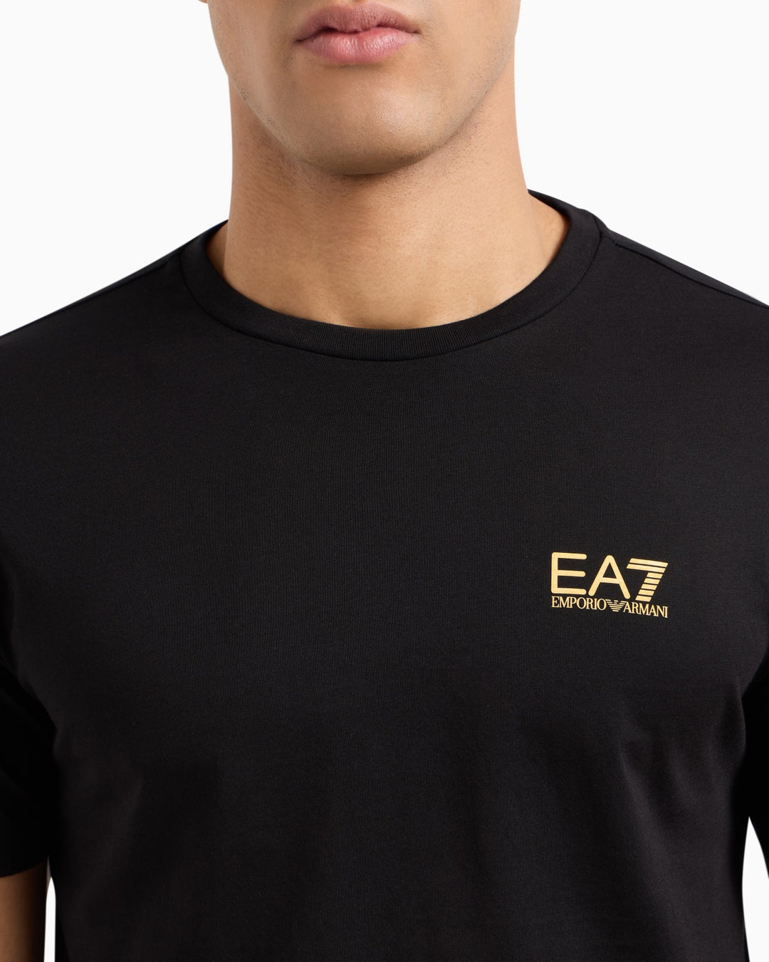 EA7 Man Armani T-SHIRT 8NPT25-0208 BLACK ORO