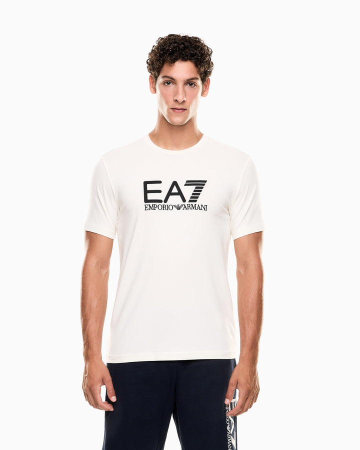 EA7 Man Armani T-SHIRT 7M000899-M1166 CREAM / BLACK