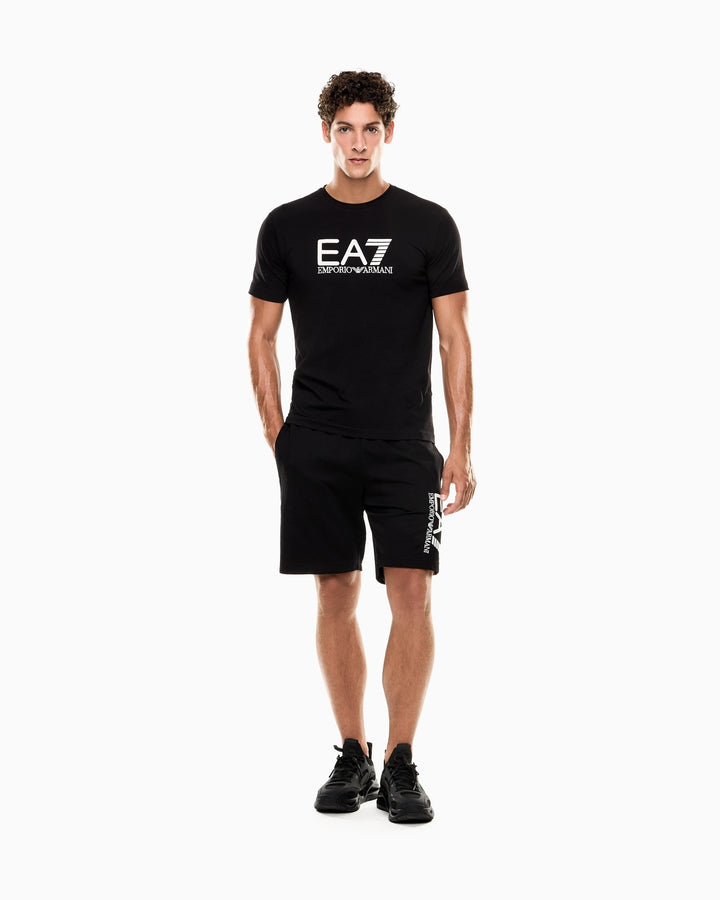 EA7 Man Armani T-SHIRT 7M000899-MC317 BLACK / CREAM