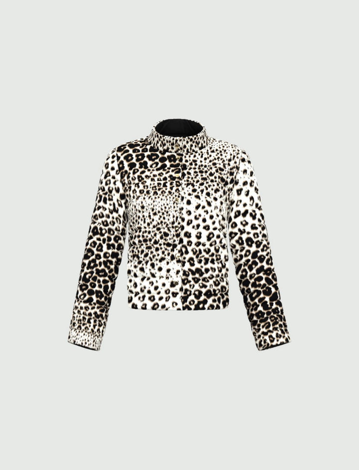 Emme Marella Piumino reversibile RAMPA-001 leopardato - nero