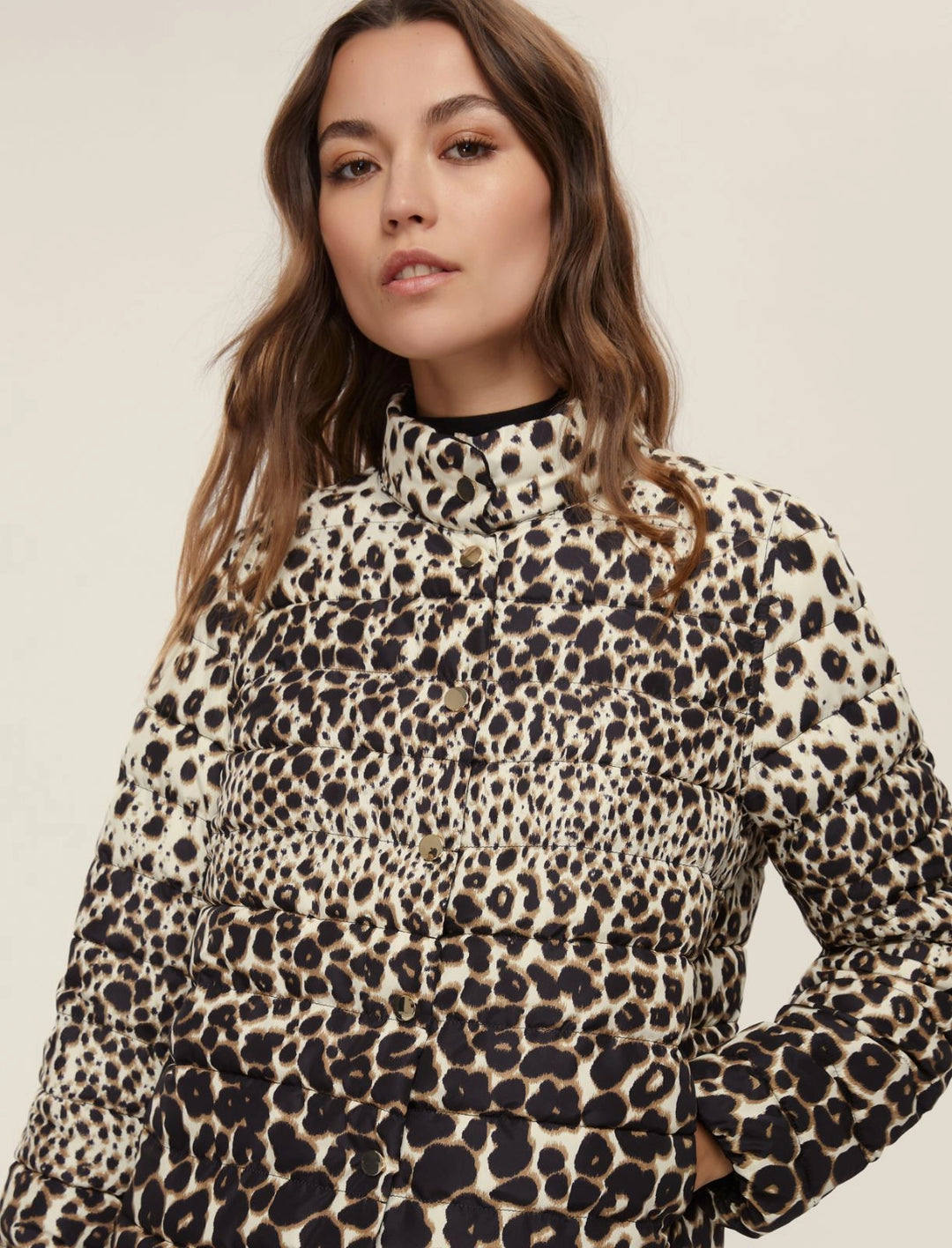 Emme Marella Piumino reversibile RAMPA-001 leopardato - nero