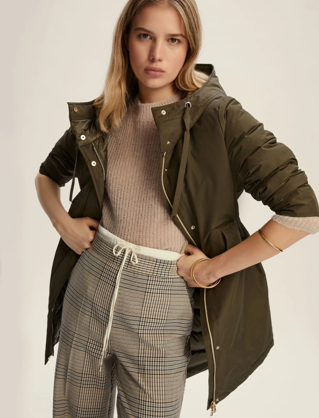 Emme Marella Parka VIRGIN-004 verde militare