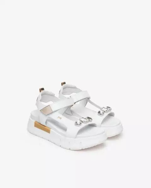NeroGiardini E410707D-707 sandali bianco