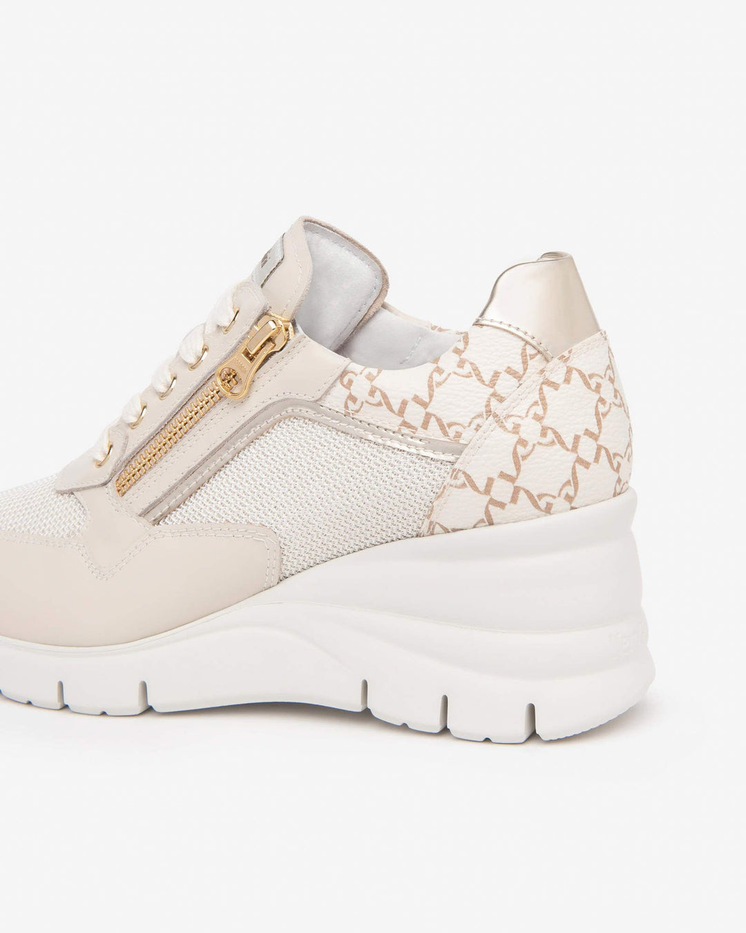 NeroGiardini E512940D-710 sneaker zeppa beige