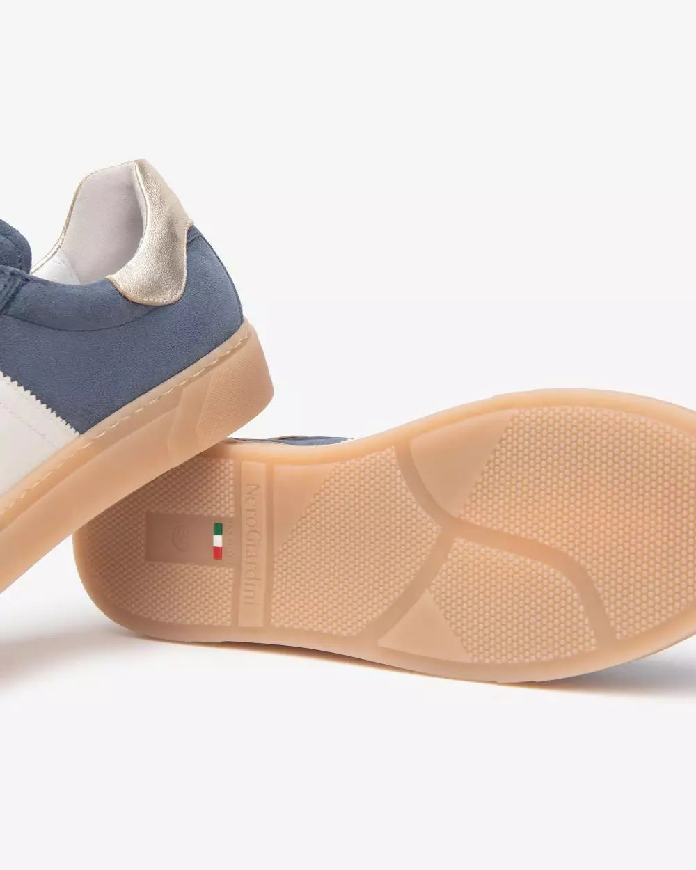 NeroGiardini E513004D-203 sneaker suede blu