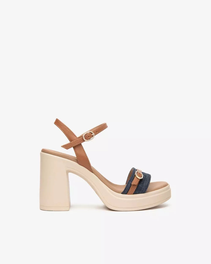 NeroGiardini E513665D-214 sandali cuoio e jeans