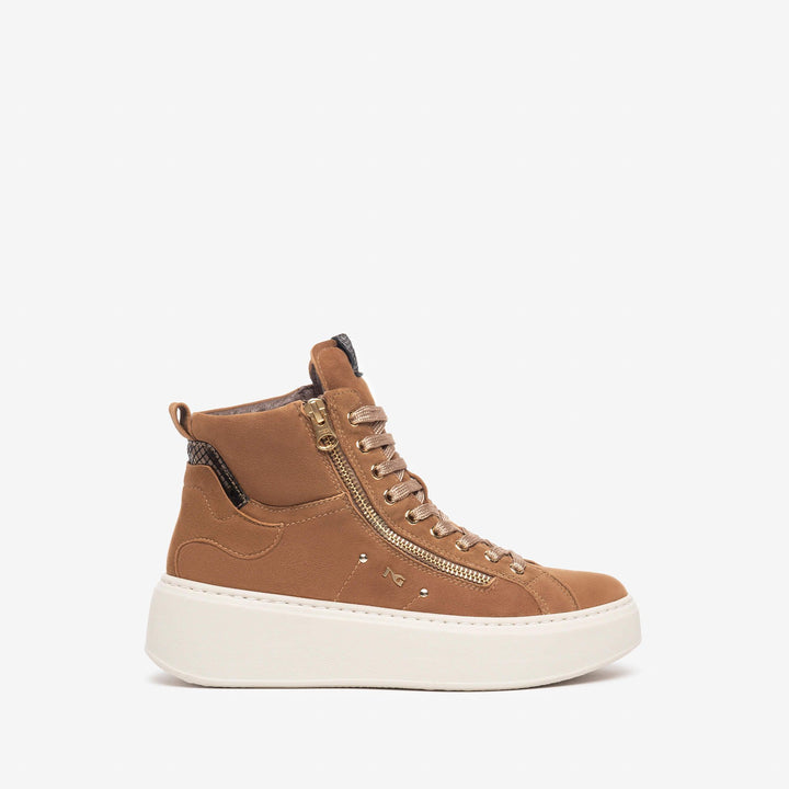 NeroGiardini I308462D-339 sneaker mid cuoio