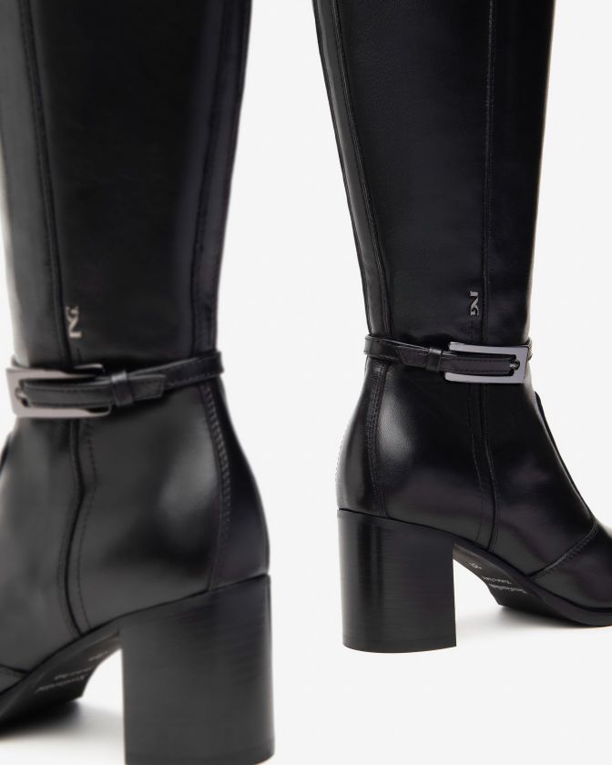 NeroGiardini Stivale I410955D-100 in pelle nero