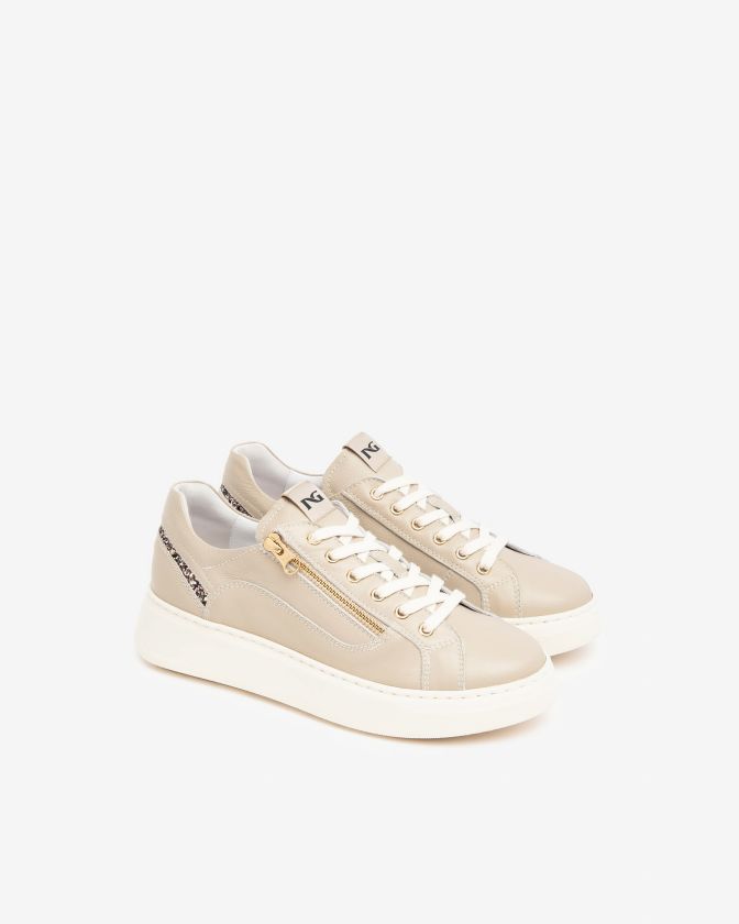 NeroGiardini Sneakers I411600D-412 in pelle avorio