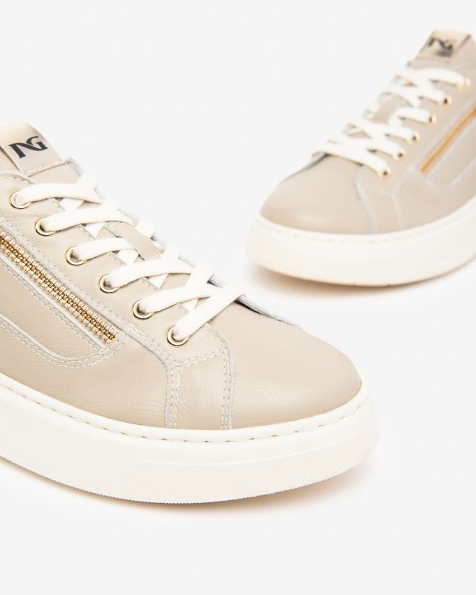 NeroGiardini Sneakers I411600D-412 in pelle avorio