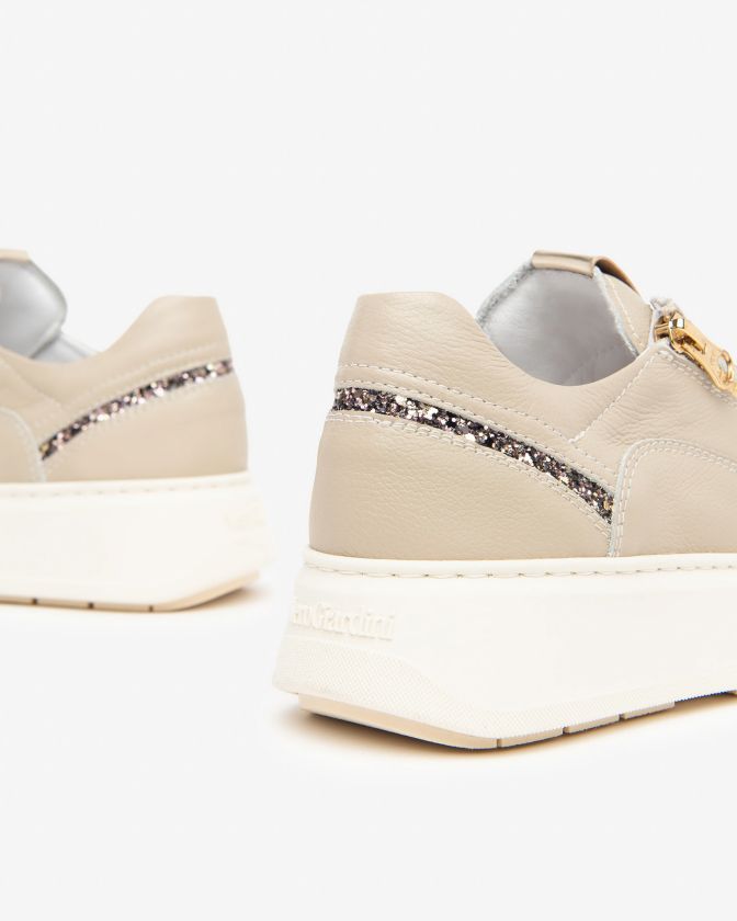 NeroGiardini Sneakers I411600D-412 in pelle avorio