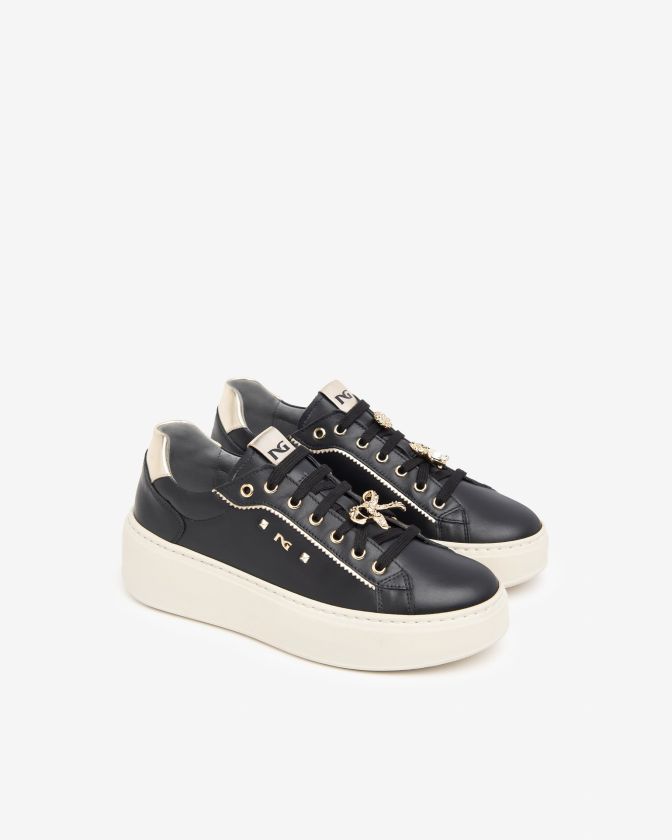 NeroGiardini Sneakers I411621D-100 in pelle nero