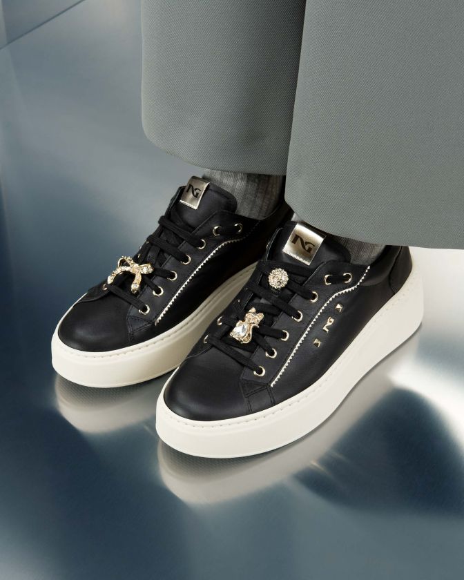 NeroGiardini Sneakers I411621D-100 in pelle nero