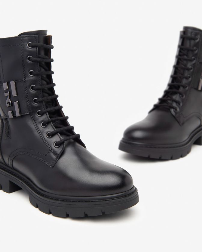 NeroGiardini Anfibi I411862D-100 in pelle nero
