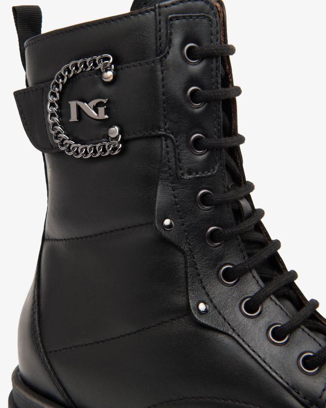NeroGiardini Anfibi I411920D-100 in pelle nero
