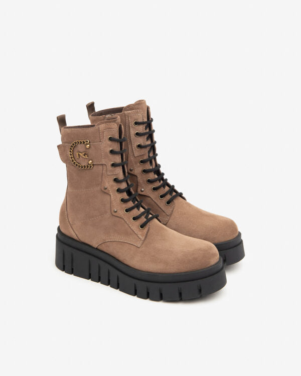 NeroGiardini Anfibi I411921D-442 in pelle beige