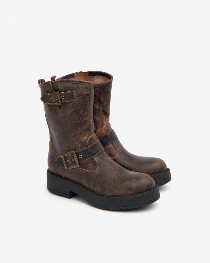 NeroGiardini Biker I411981D-300 in pelle marrone
