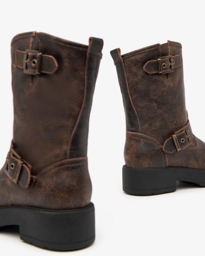 NeroGiardini Biker I411981D-300 in pelle marrone