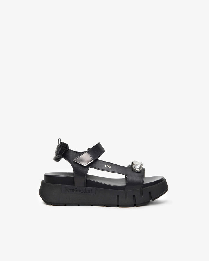 NeroGiardini sandalo E410707D-100 donna nero