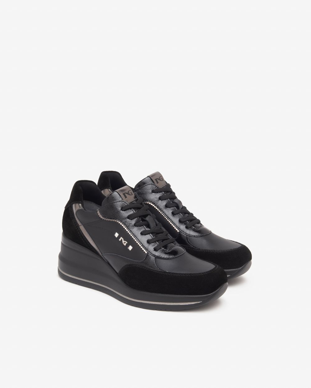 Nero Giardini sneaker zeppa I514130D-100 nero