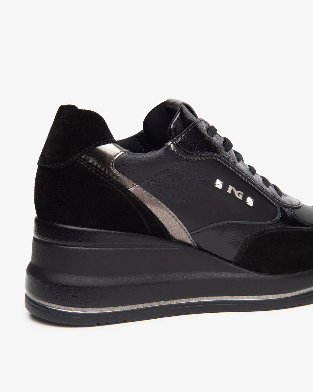 Nero Giardini sneaker zeppa I514130D-100 nero