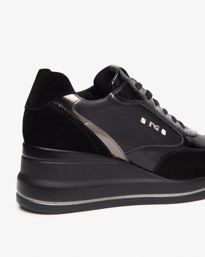 Nero Giardini sneaker zeppa I514130D-100 nero