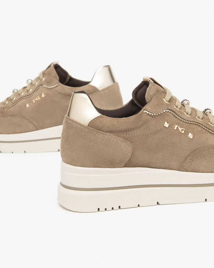 Nero Giardini sneaker suede I514105D-501 beige