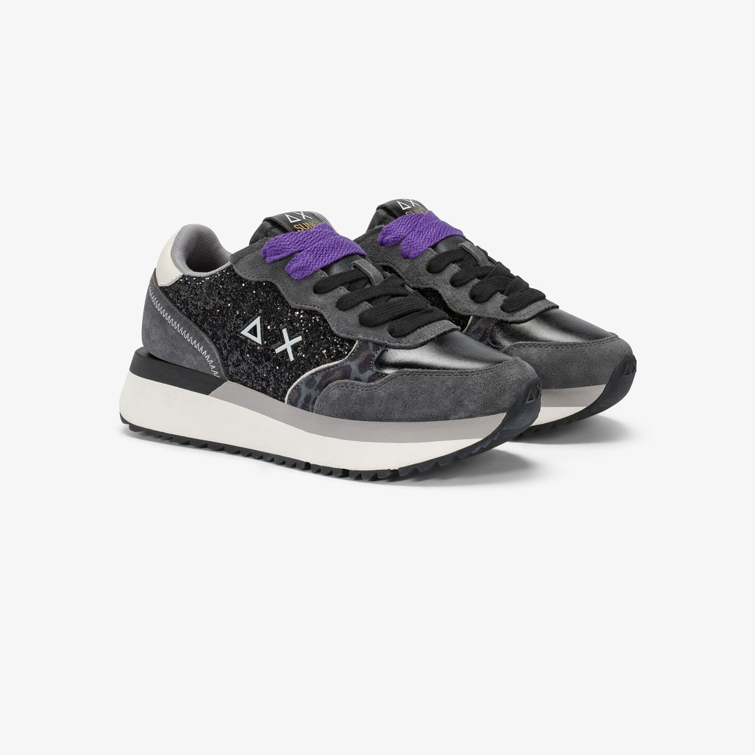 SUN68 Big Ally glitter sneakers Z45212-11 nero