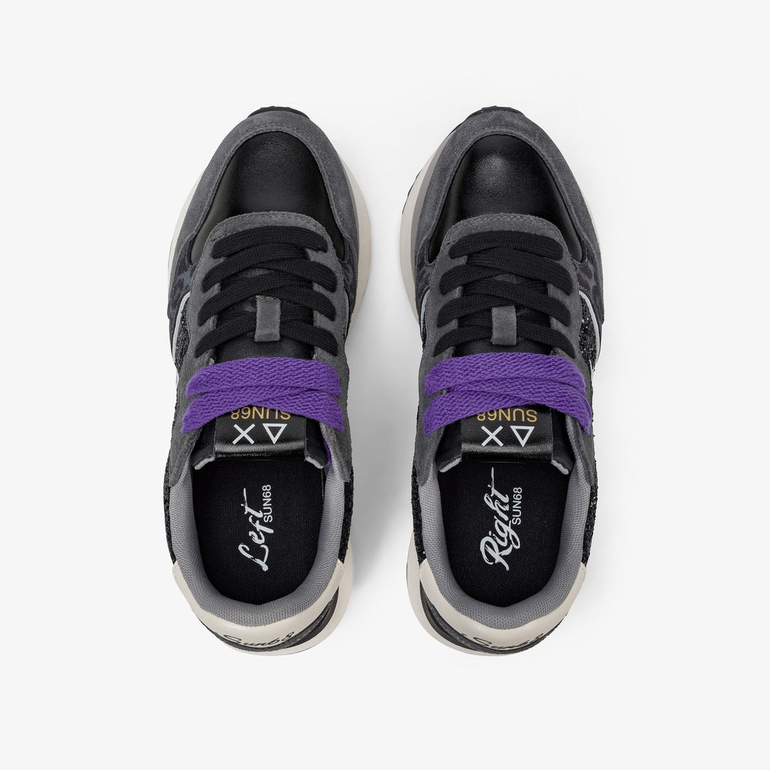 SUN68 Big Ally glitter sneakers Z45212-11 nero