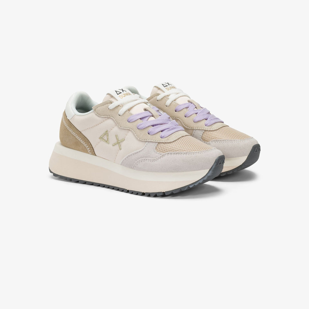 SUN68 Big Ally multicolor sneakers Z45213-31 panna