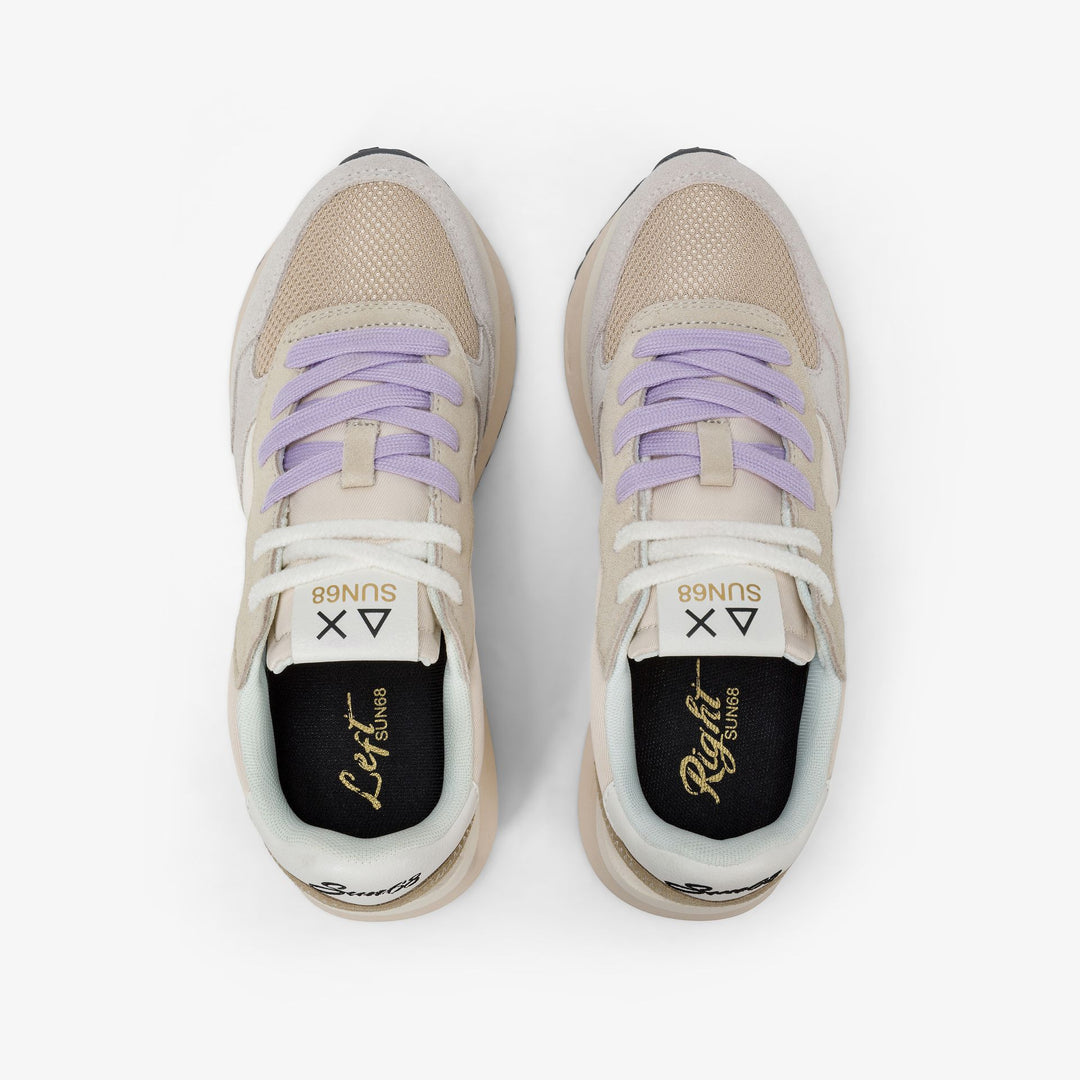 SUN68 Big Ally multicolor sneakers Z45213-31 panna