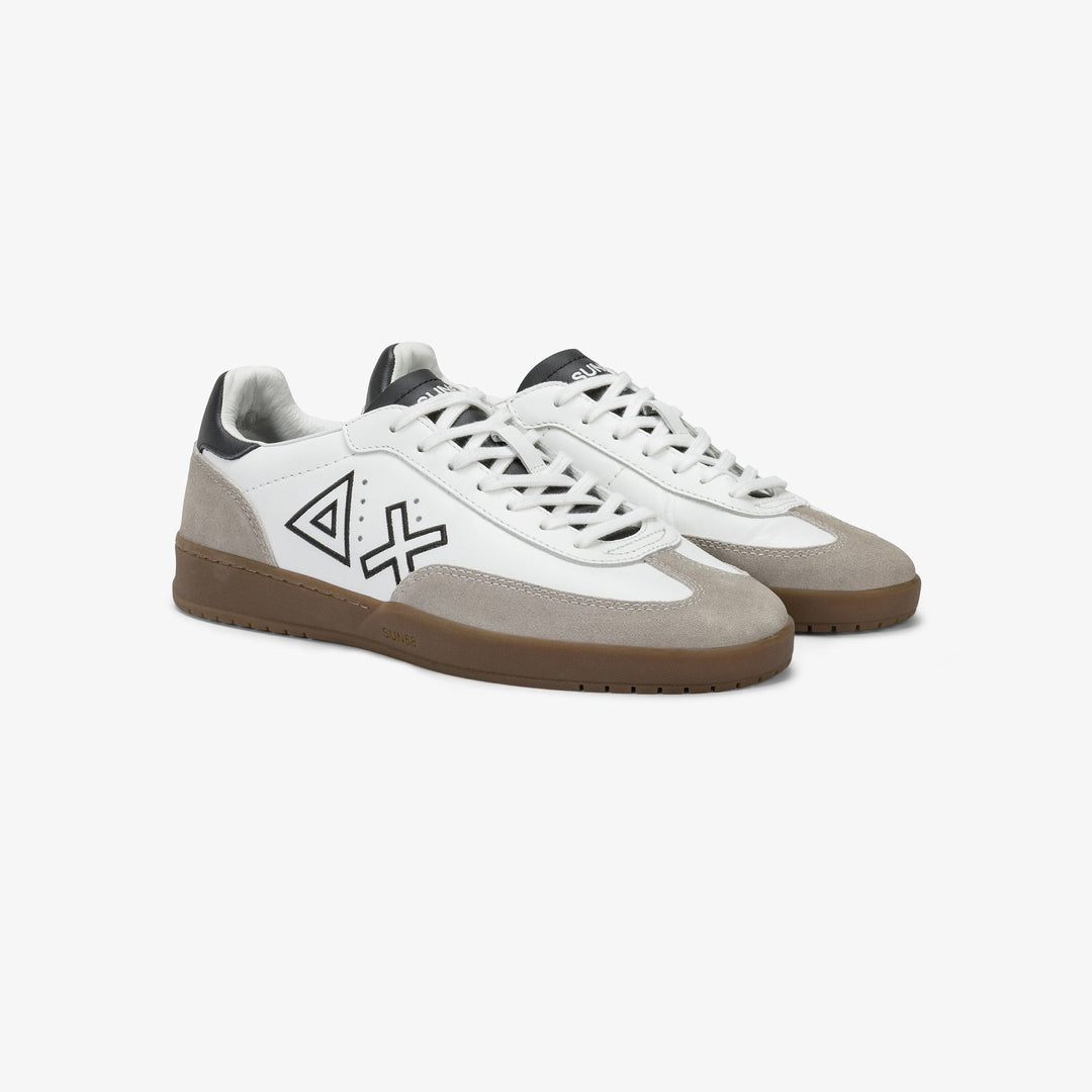 SUN68 California Sun leather sneakers Z45141-01 bianco