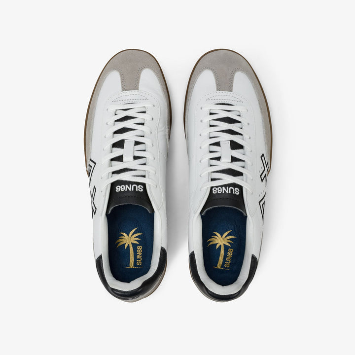 SUN68 California Sun leather sneakers Z45141-01 bianco