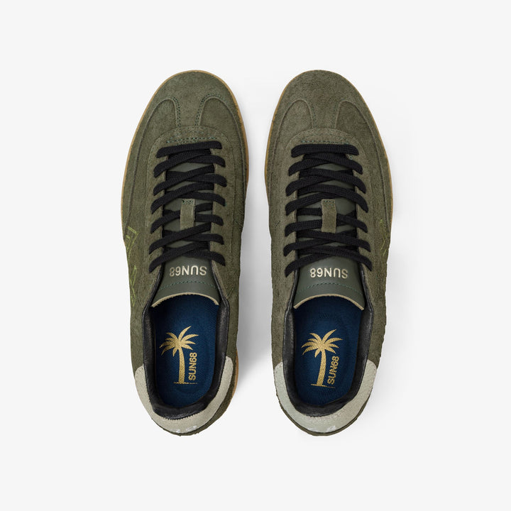 SUN68 California Sun suede sneakers Z45140-74 verde militare