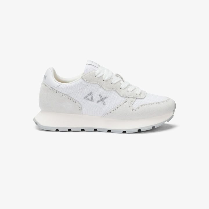 Sun68 ALLY GLITTER TEXTILE Z35203-01 BIANCO
