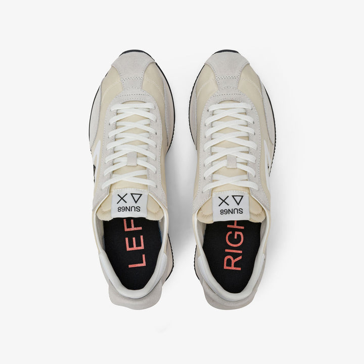 Sun68 sneakers EASY RUNNER Z36124-31 uomo BIANCO PANNA