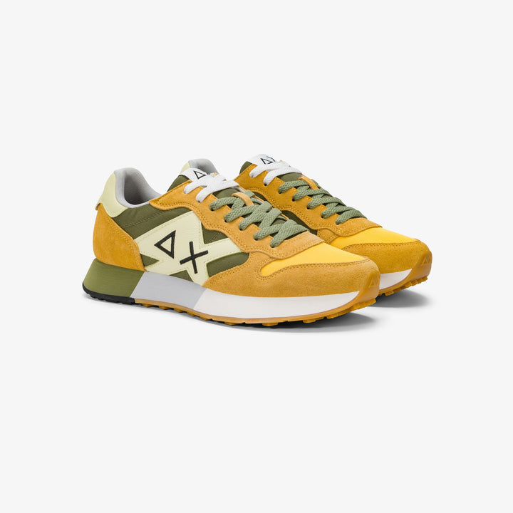 Sun68 sneakers JAKI 2.0 BICOLOR Z36116-2319 uomo GIALLO/MILITARE