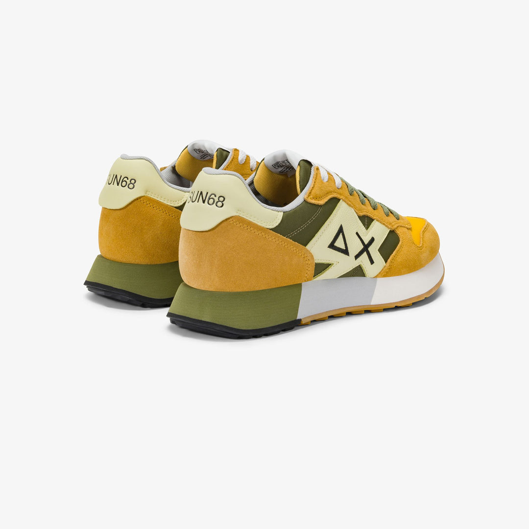 Sun68 sneakers JAKI 2.0 BICOLOR Z36116-2319 uomo GIALLO/MILITARE