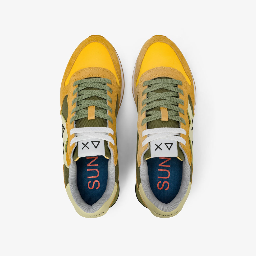 Sun68 sneakers JAKI 2.0 BICOLOR Z36116-2319 uomo GIALLO/MILITARE