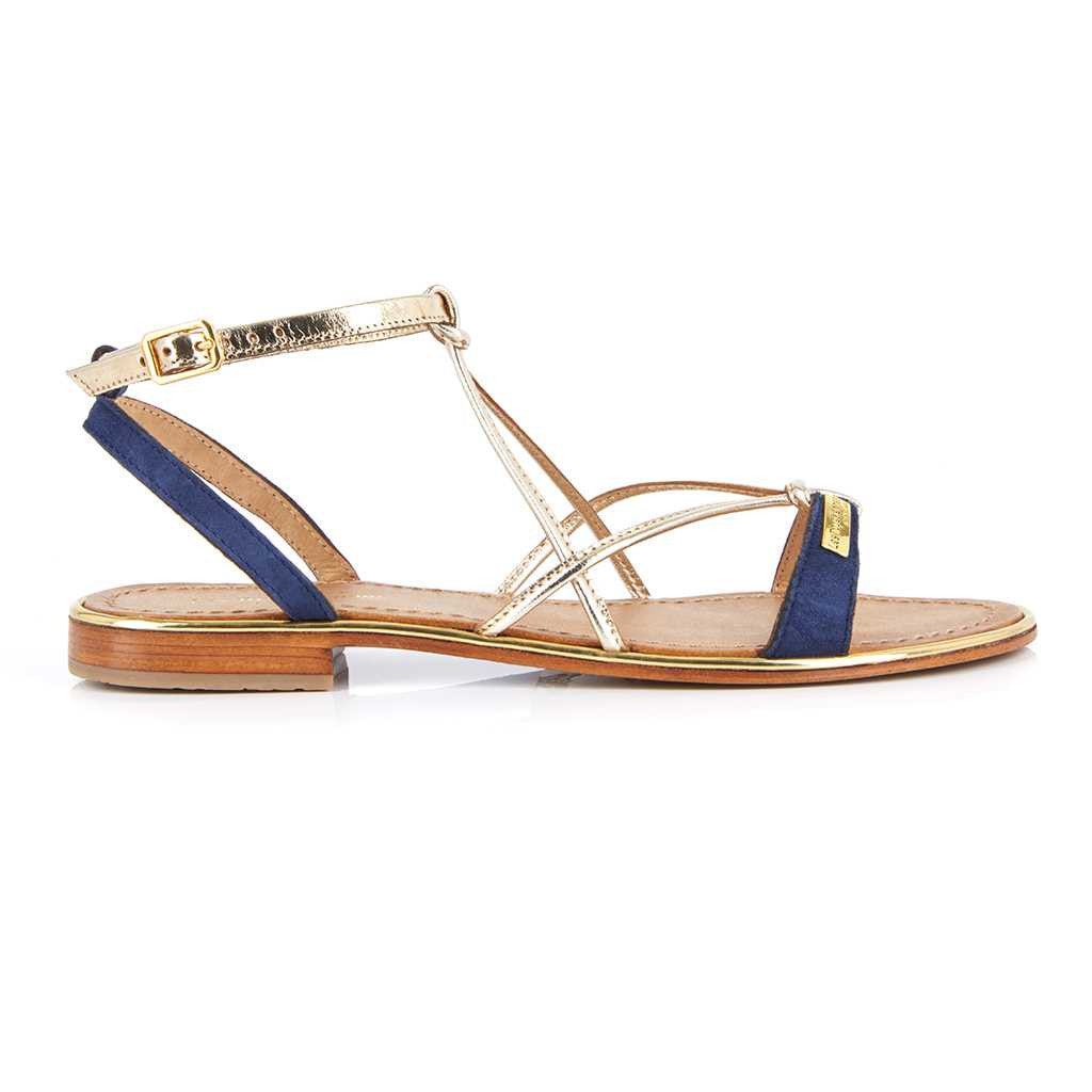 LES TROPEZIENNES HIRONBUC blu sandalo donna