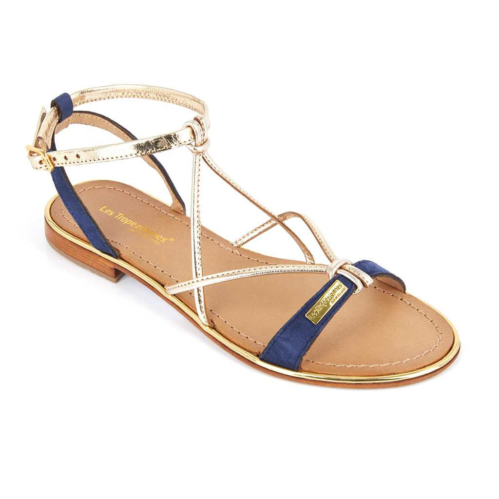 LES TROPEZIENNES HIRONBUC blu sandalo donna